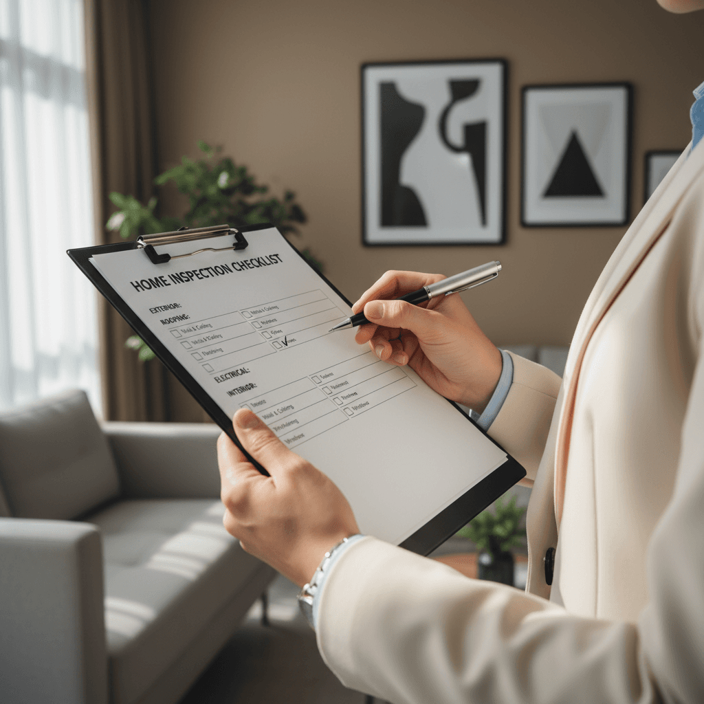 Property inspection assessment form with detailed notes