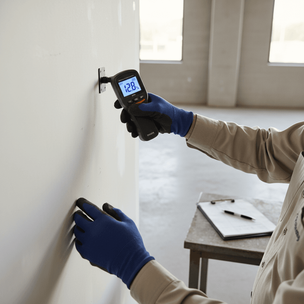 Professional conducting detailed property condition assessment